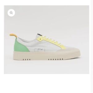 Oncept London Low Top Sneakers, White/Citrine
